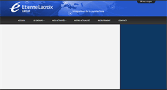 Desktop Screenshot of etienne-lacroix.com