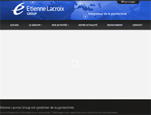 Tablet Screenshot of etienne-lacroix.com